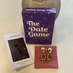 Cloth & Paper Earrings and Card Game from Spring 2024 Aesthete Box